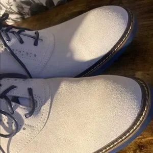 Cole Haan | Shoes | Cole Haan White Suede Oxfords With Blue  display picture 1